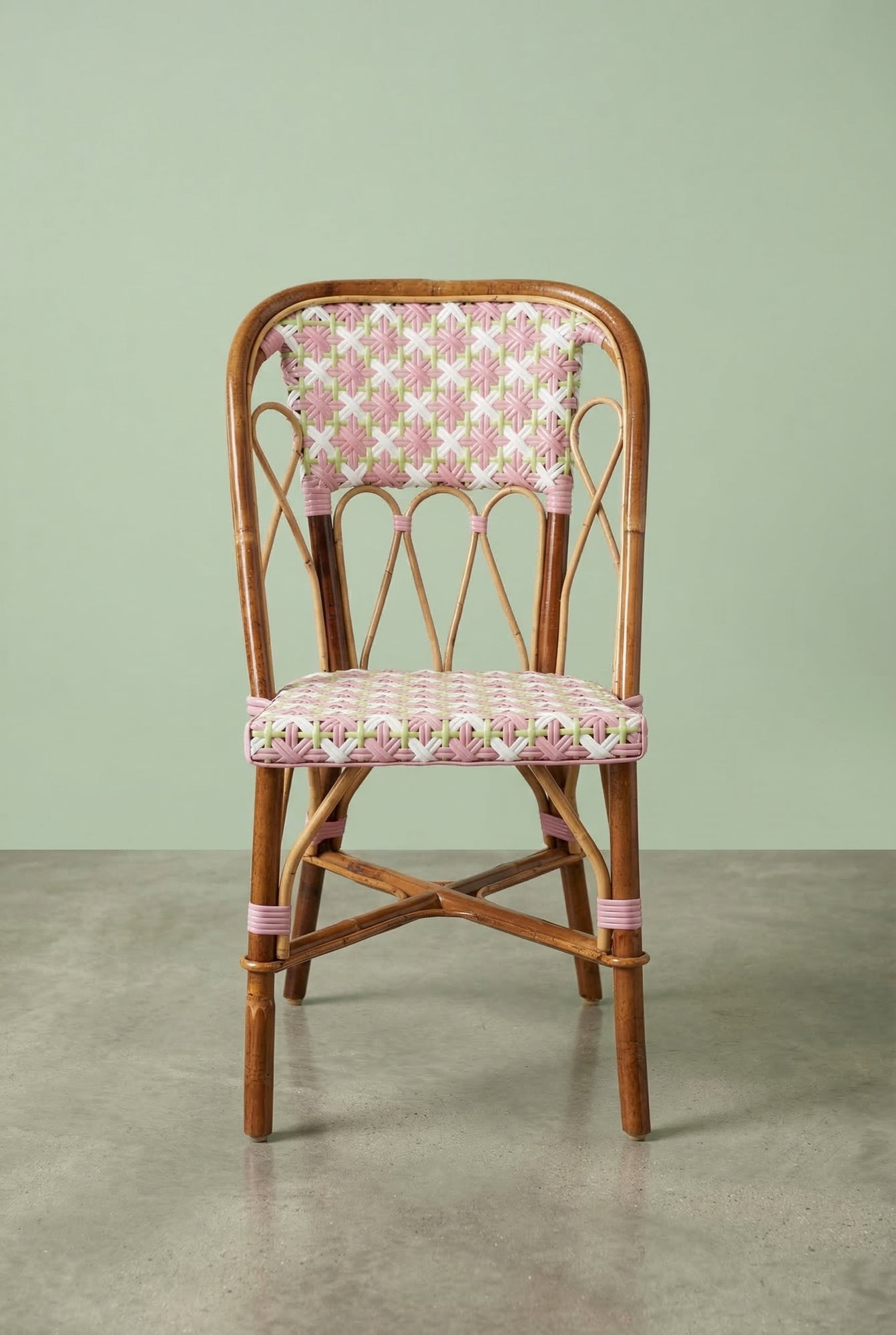 Chaise Martingale Rose Dragée – chaise en rotin de terrasse chaise en rotin de terrasse | Martingale Paris