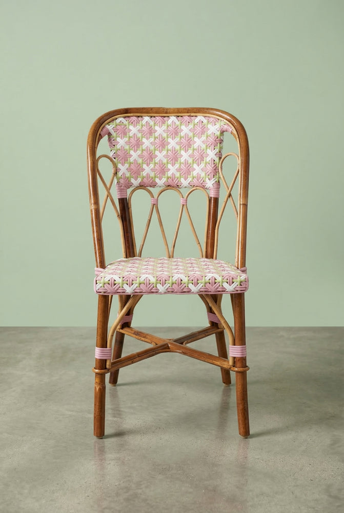 Chaise Martingale Rose Dragée – chaise en rotin de terrasse chaise en rotin de terrasse | Martingale Paris