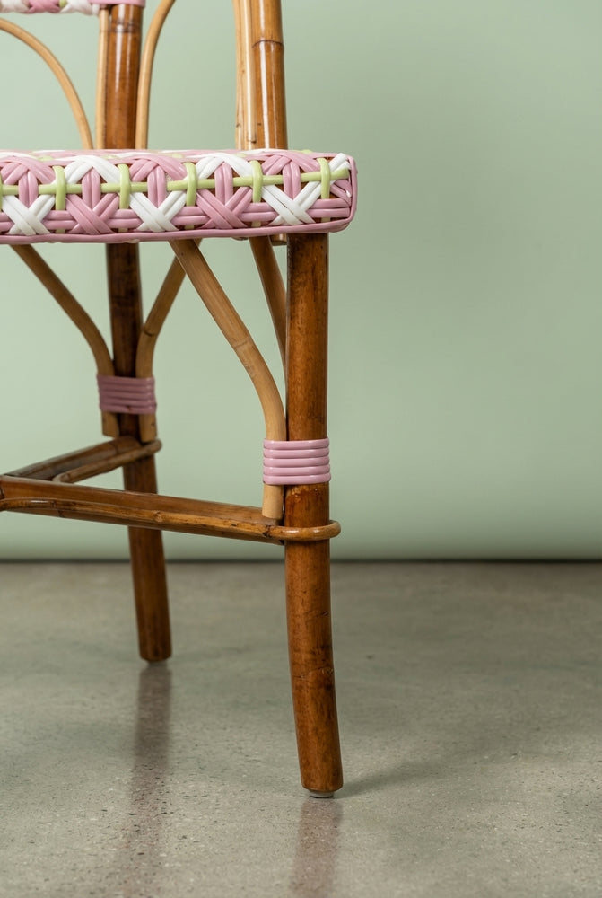 Chaise Martingale Rose Dragée – chaise en rotin de terrasse chaise en rotin de terrasse | Martingale Paris