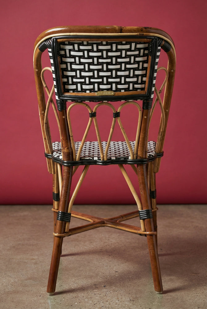 Chaise Martingale Café Noir – chaise en rotin de terrasse pour bistrot parisien | Martingale Paris